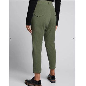 Nili Lotan Paris Drop Crotch Pants Green Size 10